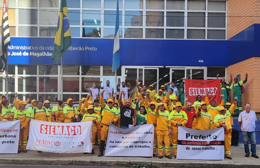  SIEMACO acompanha a Limpeza Urbana em Ribeirão Preto e cobra que trabalhadores sejam prioridade na licitação