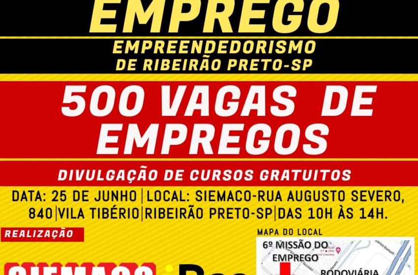  📢 Participe do 6º Missão Emprego & Empreendedorismo de Ribeirão Preto! 📢