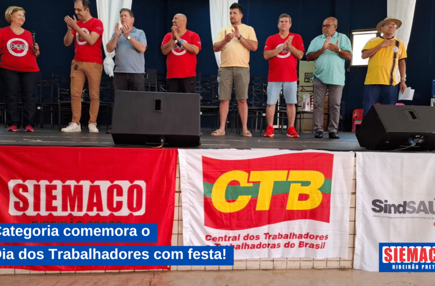 Categoria comemora o Dia dos Trabalhadores com festa!