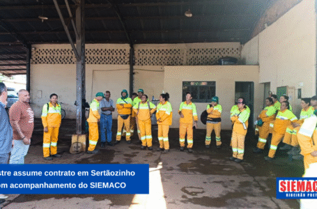 O SIEMACO Ribeirão Preto esteve mais uma vez presente com os trabalhadores da Estre Ambiental