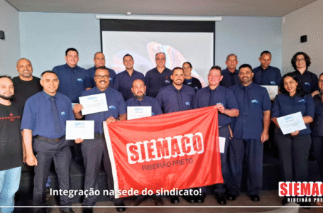 Integração dos novos trabalhadores da MVS na sede do sindicato