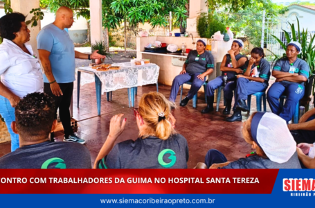 Encontro com trabalhadores da Guima no Hospital Santa Tereza