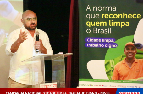 SIEMACO Ribeirão Preto participa do lançamento da Campanha Nacional “Cidade Limpa, Trabalho Digno – NR-38”