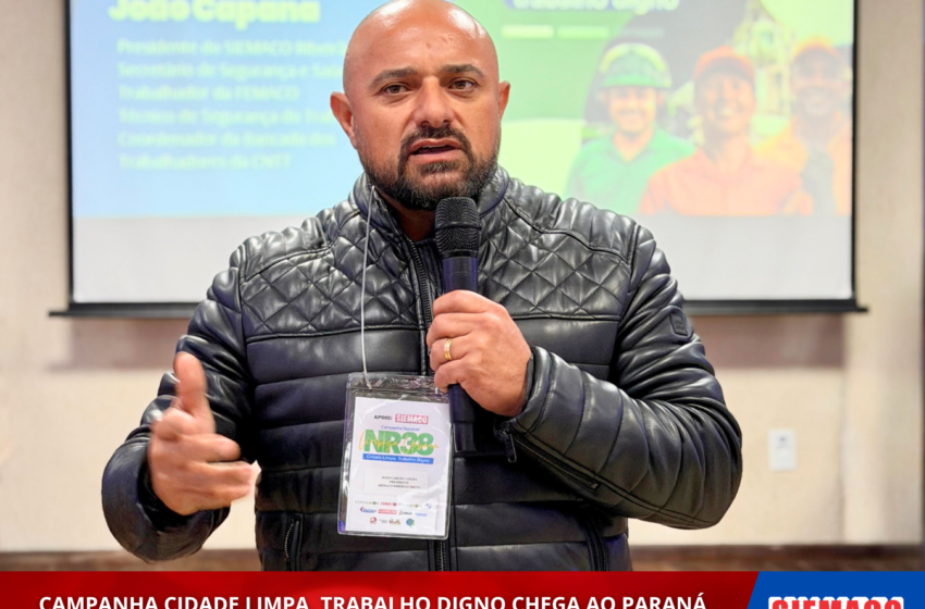  João Capana reforça importância da NR-38 em encontro no Paraná